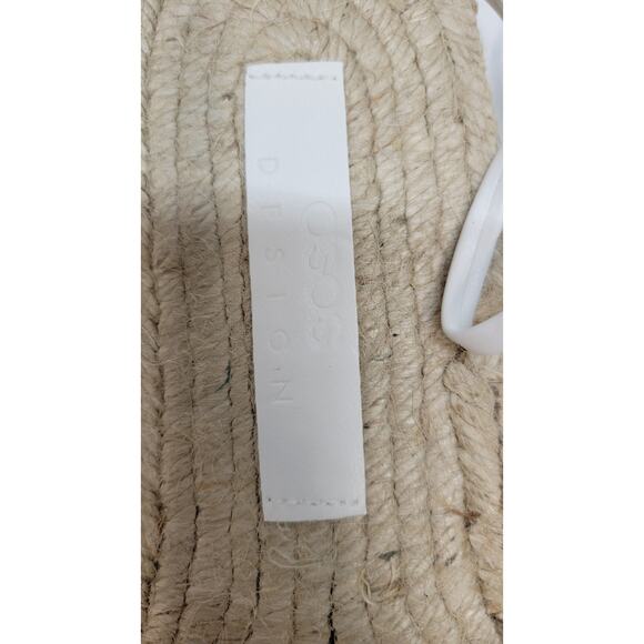 ASOS DESIGN Jamila Toe Loop Espadrille in White Size8 - Picture 5 of 9